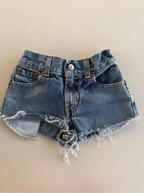 Levi's Kids Distressed Denim Shorts - Light Blue